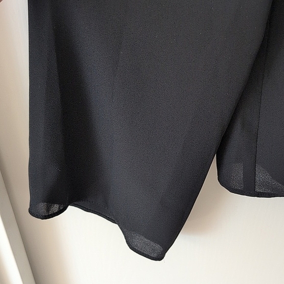 Madewell Womens Medium Long Sleeve Blouse Black Classic Office Contemporary - Picture 4 of 8